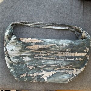 Stylish Green- Gray-TanTie-Dye Backpack Boho Bag
